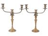 AMERICAN GORHAM WEIGHTED STERLING SILVER CANDELABRAS PIC-0