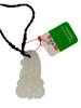 CHINESE HAND CARVED WHITE JADE PENDANT NECKLACE PIC-3