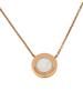 TIFFANY T 18K GOLD DIAMONDS MOTHER OF PEARL NECKLACE PIC-3