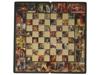 VINTAGE TURKISH BACKGAMMON CHESS BOARD PERSIAN MOTIFS PIC-5