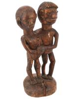 VINTAGE AFRICAN CARVED WOODEN SCULPTURE NUDE FIGURES