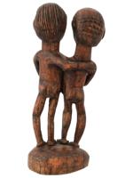 VINTAGE AFRICAN CARVED WOODEN SCULPTURE NUDE FIGURES