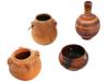 PRE COLUMBIAN TERRACOTTA ARTIFACTS POTS AND A JUG PIC-0