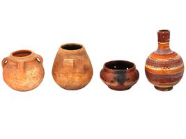 PRE COLUMBIAN TERRACOTTA ARTIFACTS POTS AND A JUG