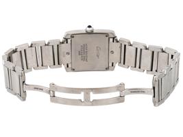 CARTIER TANK FRANCAISE STAINLESS STEEL WRISTWATCH