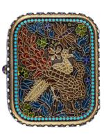 RUSSIAN SILVER PLIQUE A JOUR ENAMEL CIGARETTE CASE