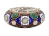 RUSSIAN SILVER CLOISONNE ENAMEL PILL BOX PIC-2