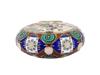 RUSSIAN SILVER CLOISONNE ENAMEL PILL BOX PIC-3