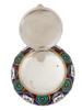 RUSSIAN SILVER CLOISONNE ENAMEL PILL BOX PIC-6