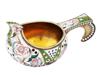 RUSSIAN GILT SILVER CLOISONNE ENAMEL KOVSH PIC-0