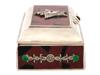 RUSSIAN 88 SILVER MOSAIC RUBY NATURAL JASPER BOX PIC-3