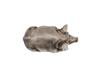 RUSSIAN SILVER PIG FIGURINE WITH RUBY STONE EYES PIC-5