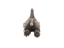 RUSSIAN 84 SILVER ELEPHANT FIGURE WITH RUBY EYES