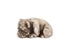 RUSSIAN SILVER RUBY FIGURINE OF A BULLDOG PIC-1