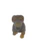 RUSSIAN CARVED AGATE RUBY FIGURE OF A DOG PIC-5