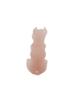 RUSSIAN CARVED ROSE QUARTZ EMERALD BULLDOG FIGURINE PIC-5