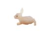 RUSSIAN CARVED CHALCEDONY RUBY EYES RABBIT FIGURINE PIC-3