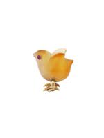 RUSSIAN CARVED AGATE RUBY EYES FIGURINE OF CHICK