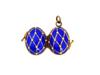 RUSSIAN 88 SILVER ENAMEL PEARLS EGG LOCKET PENDANT PIC-3