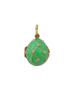 RUSSIAN SILVER ENAMEL DIAMOND EGG LOCKET PENDANT PIC-0