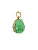 RUSSIAN SILVER ENAMEL DIAMOND EGG LOCKET PENDANT PIC-2