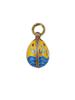 RUSSIAN SILVER ENAMEL EASTER EGG PENDANT WITH SWANS PIC-2