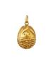 RUSSIAN 84 GILT SILVER SWAN EASTER EGG PENDANT PIC-0