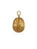 RUSSIAN 84 GILT SILVER SWAN EASTER EGG PENDANT PIC-1