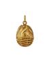 RUSSIAN 84 GILT SILVER SWAN EASTER EGG PENDANT PIC-2