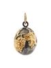 RUSSIAN 84 GILT SILVER GRAPE VINES EGG PENDANT PIC-0