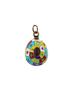 RUSSIAN GILT SILVER ENAMEL GEMSTONE EASTER EGG PENDANT PIC-0