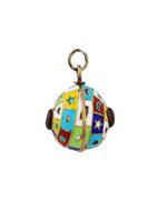 RUSSIAN GILT SILVER ENAMEL GEMSTONE EASTER EGG PENDANT