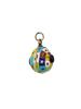 RUSSIAN GILT SILVER ENAMEL GEMSTONE EASTER EGG PENDANT PIC-2