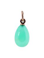 RUSSIAN 14K GOLD AND JADE EGG PENDANT