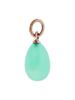 RUSSIAN 14K GOLD AND JADE EGG PENDANT PIC-1