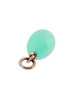 RUSSIAN 14K GOLD AND JADE EGG PENDANT