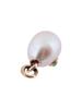 RUSSIAN 14K GOLD PEARL EMERALD STONE EGG PENDANT PIC-1