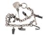 VINTAGE STERLING SILVER CHARM BRACELET PIC-2