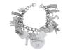 STERLING SILVER GLOBAL TRAVEL CHARM BRACELET PIC-0