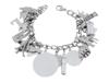 STERLING SILVER GLOBAL TRAVEL CHARM BRACELET PIC-1