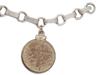 STERLING SILVER ROOSEVELT DIME COIN CHARM BRACELET PIC-4