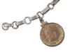 STERLING SILVER ROOSEVELT DIME COIN CHARM BRACELET PIC-3