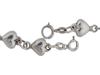 ITALY STERLING SILVER HEART NECKLACE AND BRACELET PIC-2