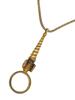 VINTAGE MAGNIFYING GLASS PENDANT WITH CHAIN PIC-3