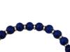 CHUNKY FAUX LAPIS LAZULI BEADED RHINESTONE NECKLACE PIC-4