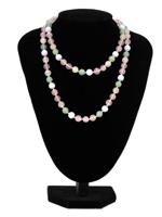 ROSE QUARTZ JADE GEM STONES BEADED DESIGN NECKLACE