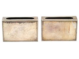 ANTIQUE TIFFANY CO ST SILVER MATCH BOX HOLDER CASES