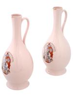 2 RUSSIAN SOVIET DMITROV PORCELAIN FACTORY JUGS