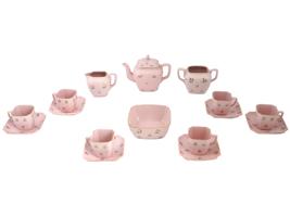 1940S RUSSIAN SOVIET ERA PINK PORCELAIN TEA SERVICE