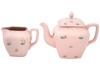 1940S RUSSIAN SOVIET ERA PINK PORCELAIN TEA SERVICE PIC-3